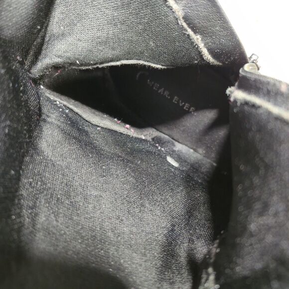 Wear Ever Julia Womens Size 8M Retro Cute Black Knee High/Calf Zip Up Boots - Picture 7 of 10